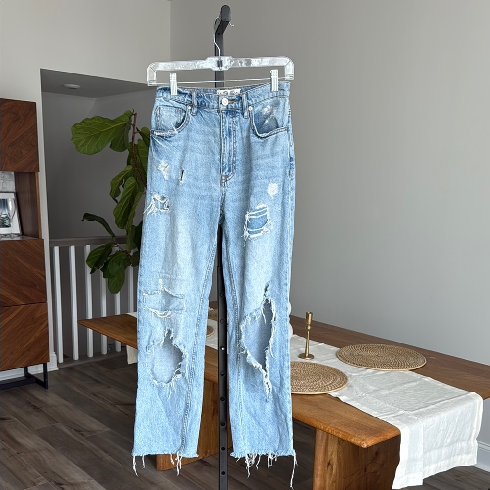 We The Free mid rise straight leg jeans